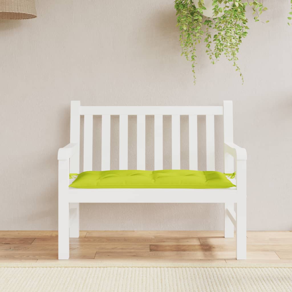 vidaXL Garden Bench Cushion Light Green 110x50x7 cm Oxford Fabric