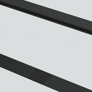 vidaXL Sliding Door Tempered Glass and Aluminum 90x205 cm Black