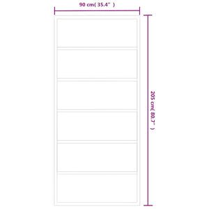 vidaXL Sliding Door Tempered Glass and Aluminum 90x205 cm Black