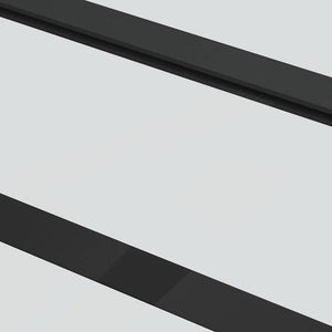 vidaXL Sliding Door Tempered Glass and Aluminum 102x205 cm Black