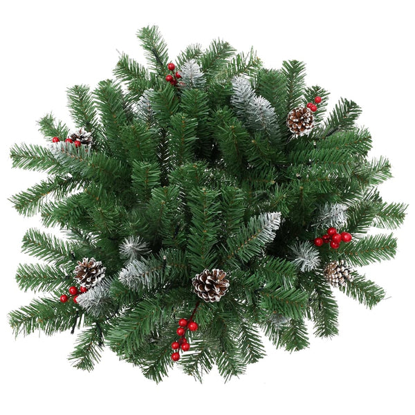 vidaXL Artificial Christmas Tree with Lights Outdoor Green 40 cm