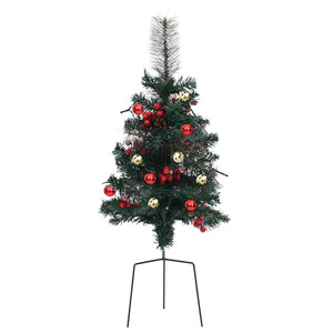 vidaXL Artificial Christmas Tree with Lights 2 pcs Outdoor 76 cm
