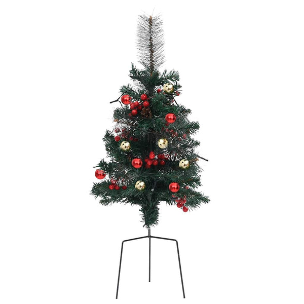 vidaXL Artificial Christmas Tree with Lights 2 pcs Outdoor 76 cm