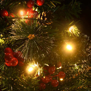 vidaXL Artificial Christmas Tree with Lights 2 pcs Outdoor 76 cm