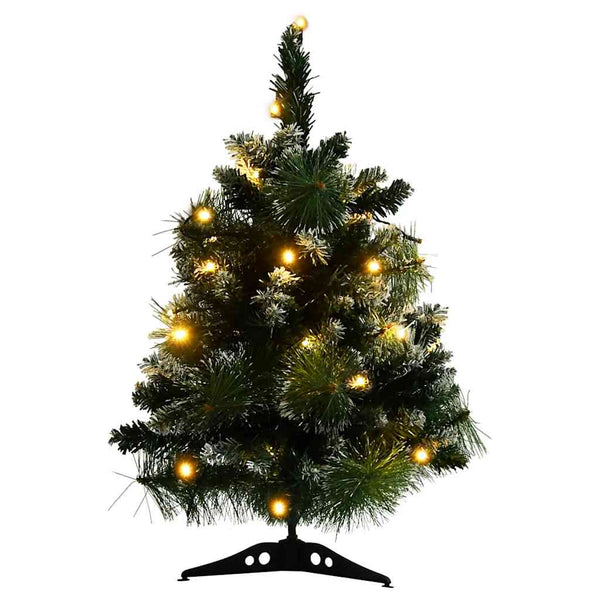 vidaXL Artificial Christmas Tree with Lights & Stand Green 60 cm