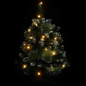 vidaXL Artificial Christmas Tree with Lights & Stand Green 60 cm