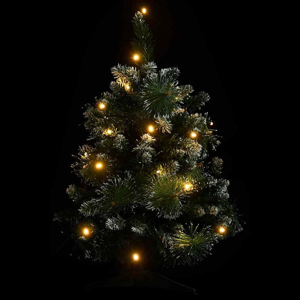 vidaXL Artificial Christmas Tree with Lights & Stand Green 60 cm