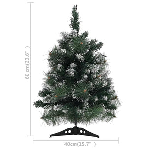vidaXL Artificial Christmas Tree with Lights & Stand Green 60 cm