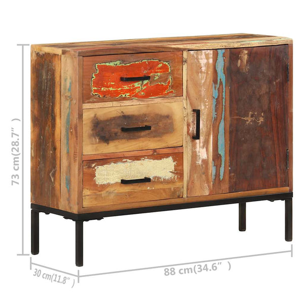 Massives Altholz Sideboard, 88 cm