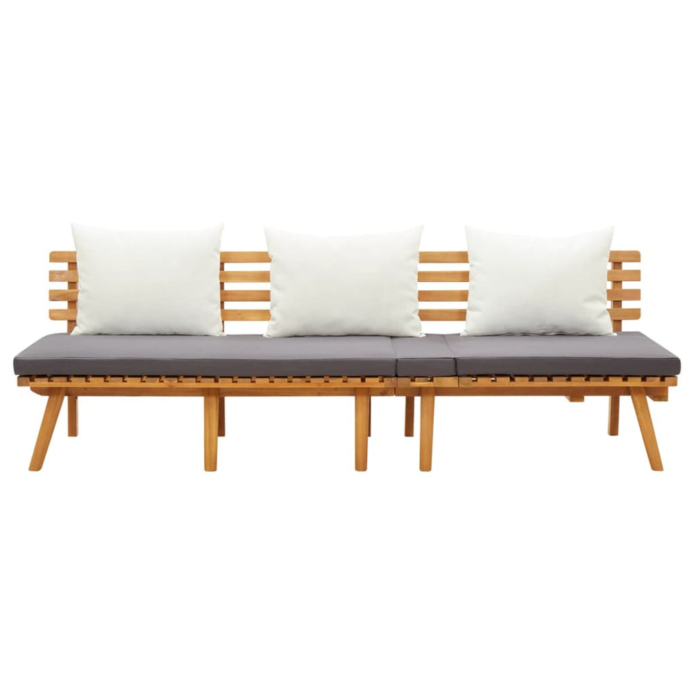 vidaXL Garden Daybed 200x65 cm Solid Acacia Wood