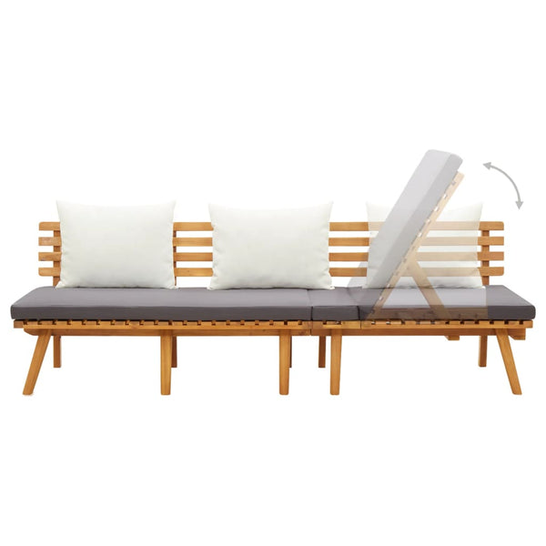 vidaXL Garden Daybed 200x65 cm Solid Acacia Wood