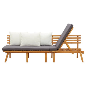 vidaXL Garden Daybed 200x65 cm Solid Acacia Wood