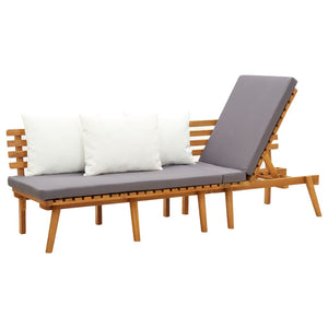 vidaXL Garden Daybed 200x65 cm Solid Acacia Wood