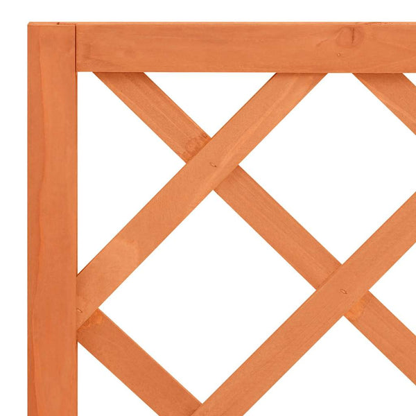 vidaXL Garden Trellis with Planter Brown 70x30x135 cm Fir Wood