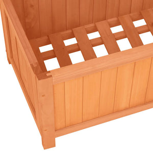 vidaXL Garden Trellis with Planter Brown 70x30x135 cm Fir Wood
