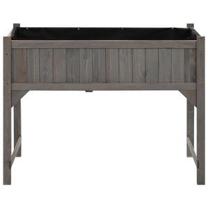 vidaXL Raised Bed with Greenhouse 110x54x120 cm Solid Fir Wood