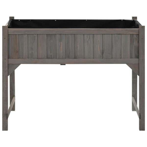vidaXL Raised Bed with Greenhouse 110x54x120 cm Solid Fir Wood