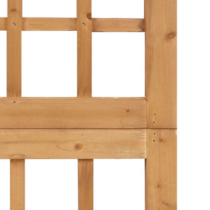 vidaXL Trellis/Room Divider 5-Panel Solid Fir Wood 201.5x180 cm