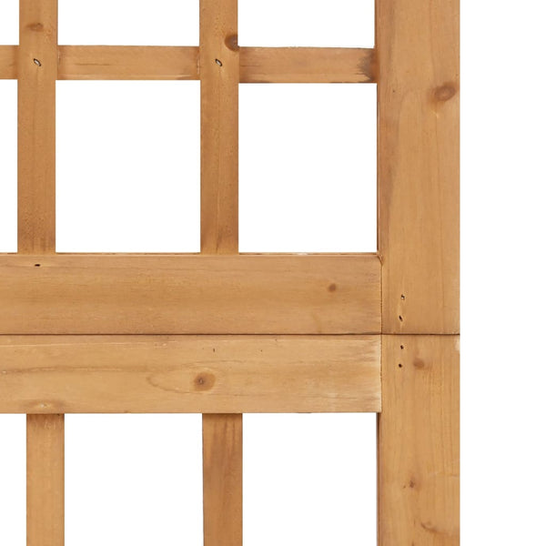 vidaXL Trellis/Room Divider 5-Panel Solid Fir Wood 201.5x180 cm