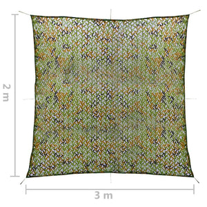 vidaXL Camouflage Net with Carry Bag 2x3 m Green