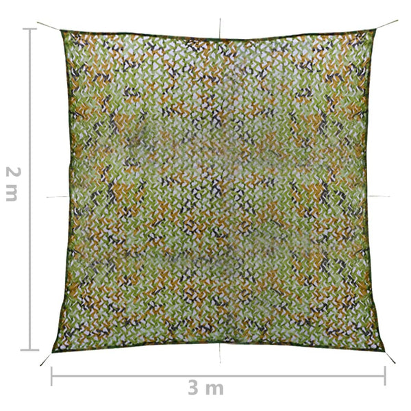 vidaXL Camouflage Net with Carry Bag 2x3 m Green