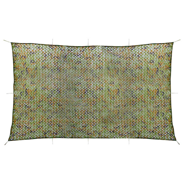 vidaXL Camouflage Net with Storage Bag 2x7 m Green