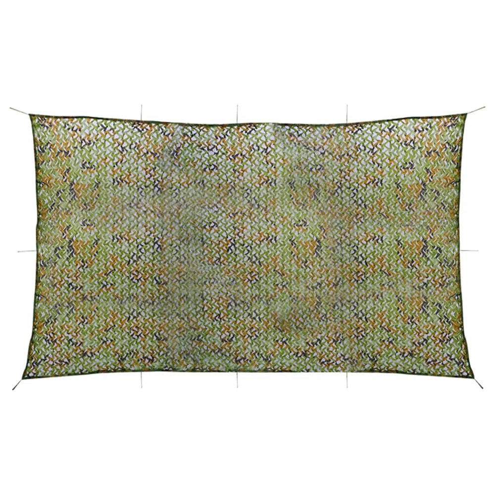 vidaXL Camouflage Netting with Storage Bag 2x8 m Green