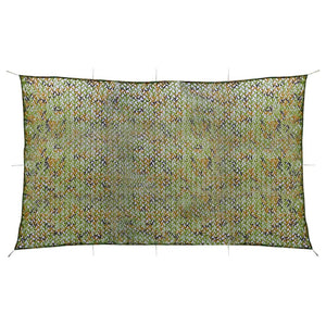 vidaXL Camouflage Netting with Storage Bag 2x8 m Green
