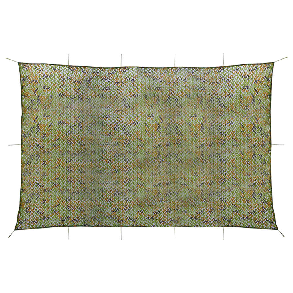 vidaXL Camouflage Net with Storage Bag 4x7 m Green