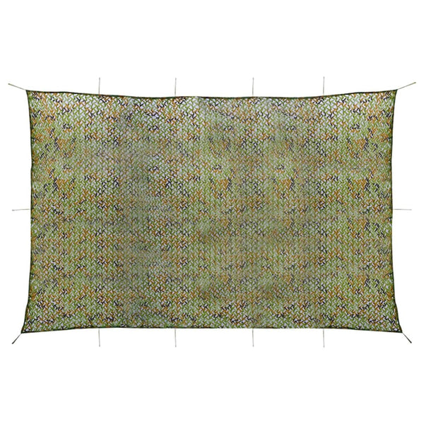 vidaXL Camouflage Net with Storage Bag 5x7 m Green