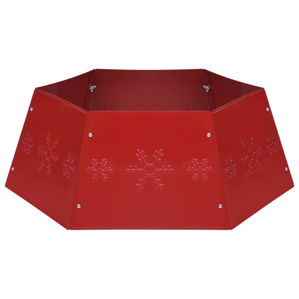 vidaXL Christmas Tree Skirt Red Ø68x25 cm