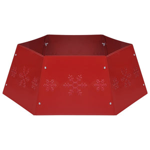 vidaXL Christmas Tree Skirt Red Ø68x25 cm