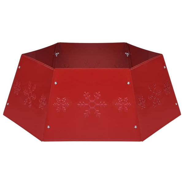 vidaXL Christmas Tree Skirt Red Ø68x25 cm