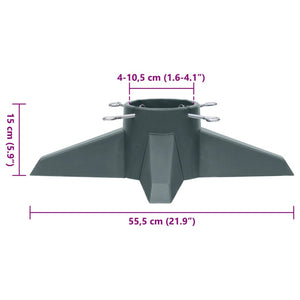vidaXL Christmas Tree Stand Green 55.5x55.5x15 cm