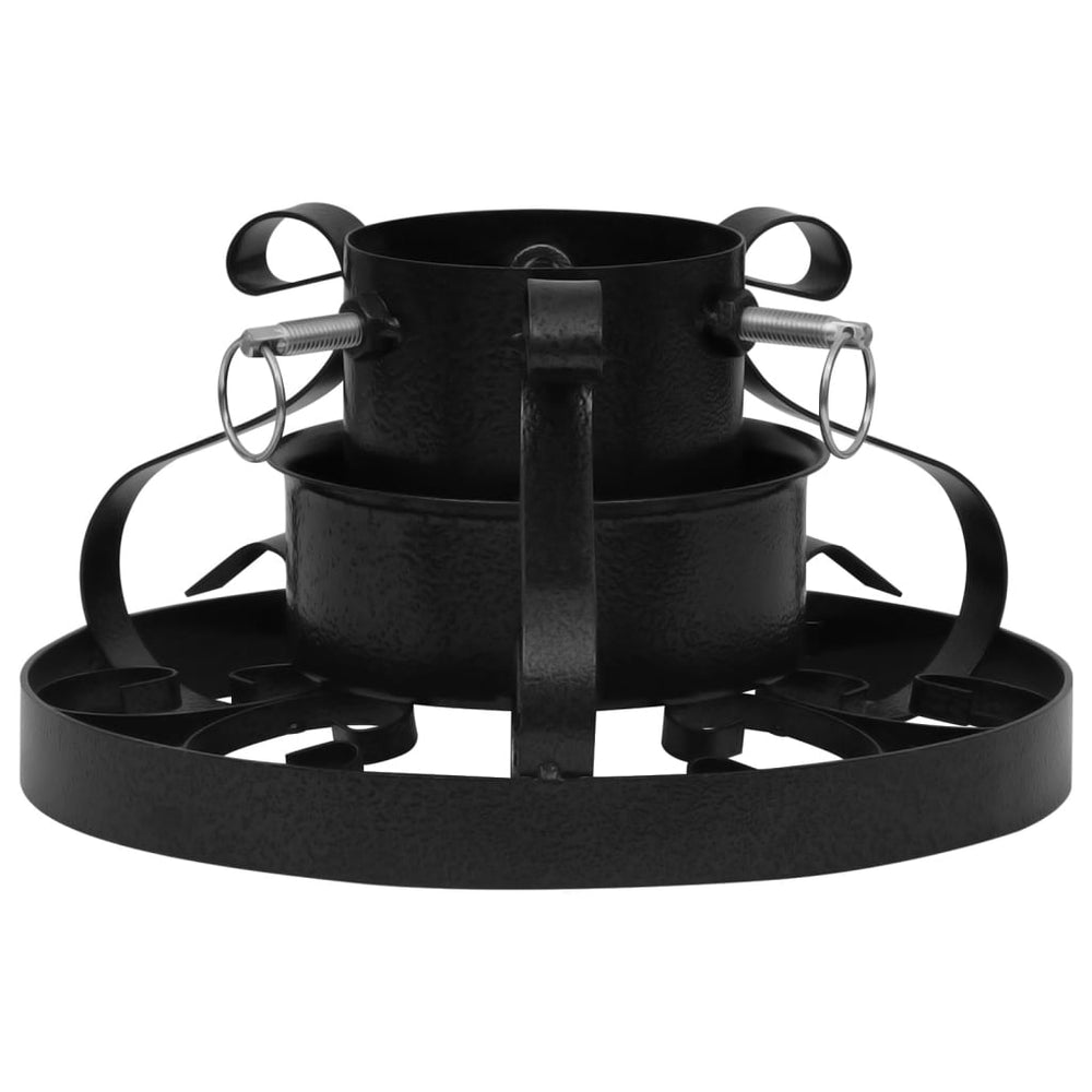 vidaXL Christmas Tree Stand Black 29x29x15.5 cm
