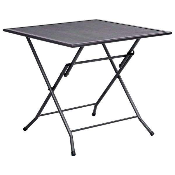 vidaXL 3-Piece Garden Dining Set Steel Anthracite