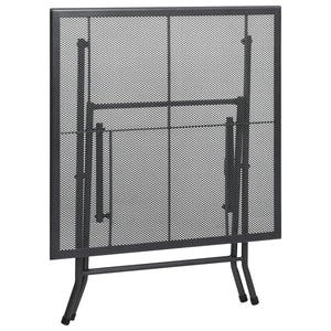vidaXL 3-Piece Garden Dining Set Steel Anthracite