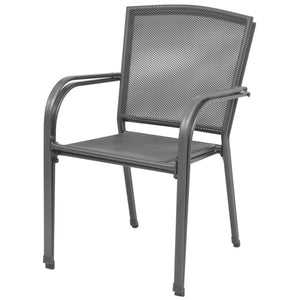 vidaXL 3-Piece Garden Dining Set Steel Anthracite