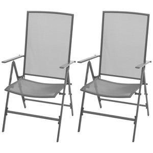 vidaXL 3-Piece Garden Dining Set Steel Anthracite
