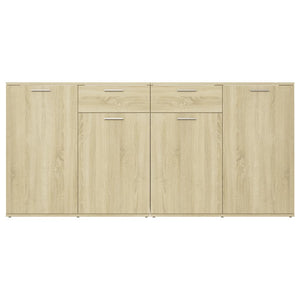 vidaXL Sideboard Sonoma Oak 160x36x75 cm Engineered Wood