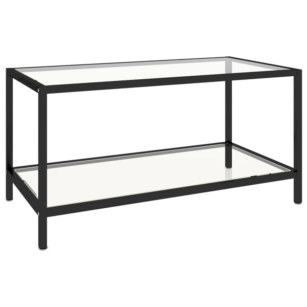 vidaXL Side Tables 2 pcs. Tempered Glass Transparent