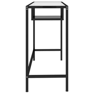 vidaXL Computer Desk Black 100x36x74 cm Glass