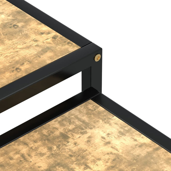 vidaXL Side Tables 2 pcs MDF Black and Yellow