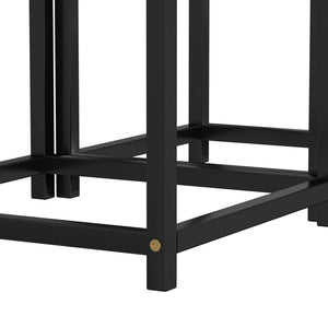 vidaXL Side Tables 2 pcs MDF Black and Yellow