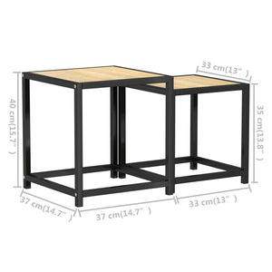 vidaXL Side Tables 2 pcs MDF Sonoma Oak