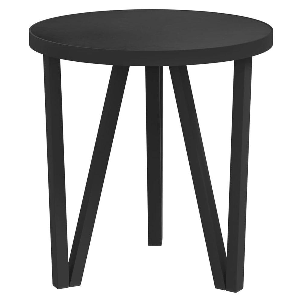vidaXL Side Table Black Ø35 cm MDF