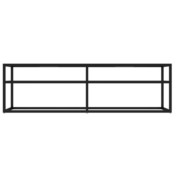 vidaXL TV Cabinet Transparent 140x40x40.5 cm Tempered Glass