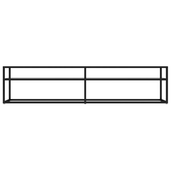 vidaXL TV Cabinet Transparent 180x40x40.5 cm Tempered Glass