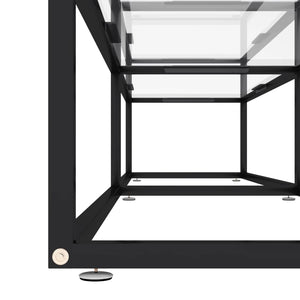 vidaXL TV Cabinet Transparent 180x40x40.5 cm Tempered Glass