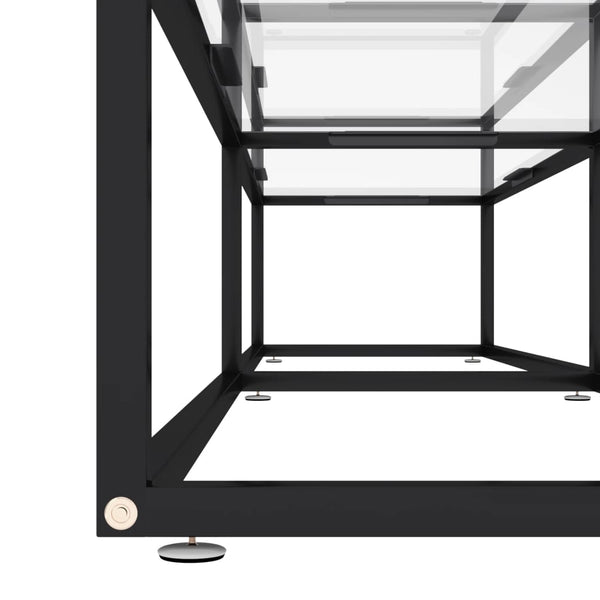vidaXL TV Cabinet Transparent 180x40x40.5 cm Tempered Glass